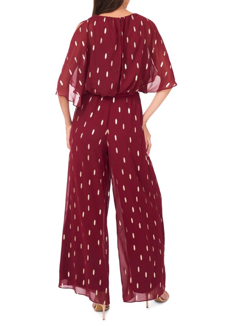 MSK Women’s Crew Neck Belted- Wide-Leg Jumpsuit Size M - Picture 2 of 15